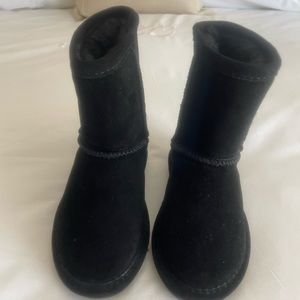 Bear Paws Girls Black Suede Emma Tall Boot